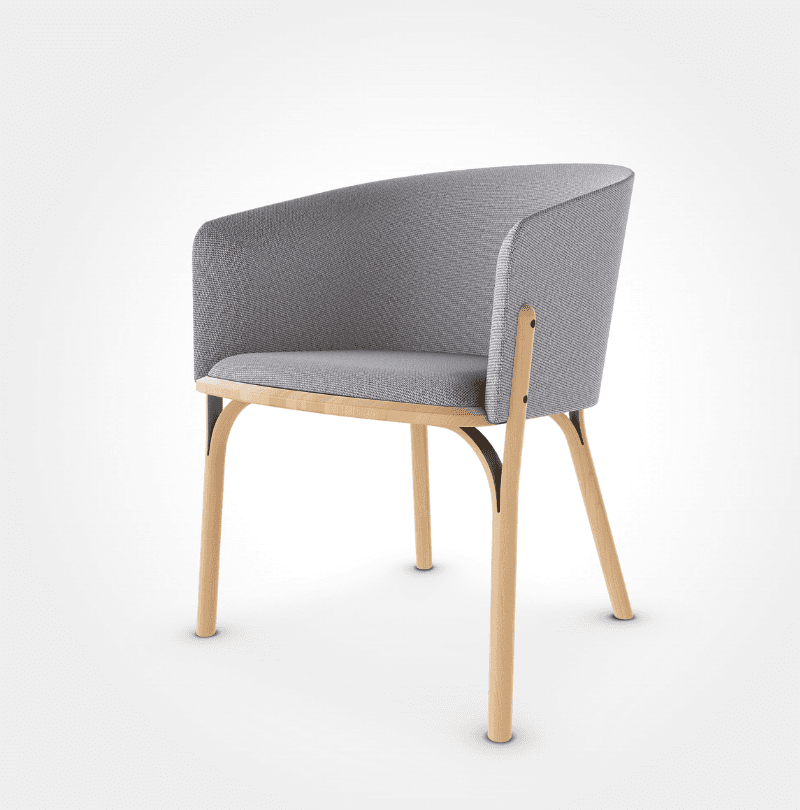 Split armchair